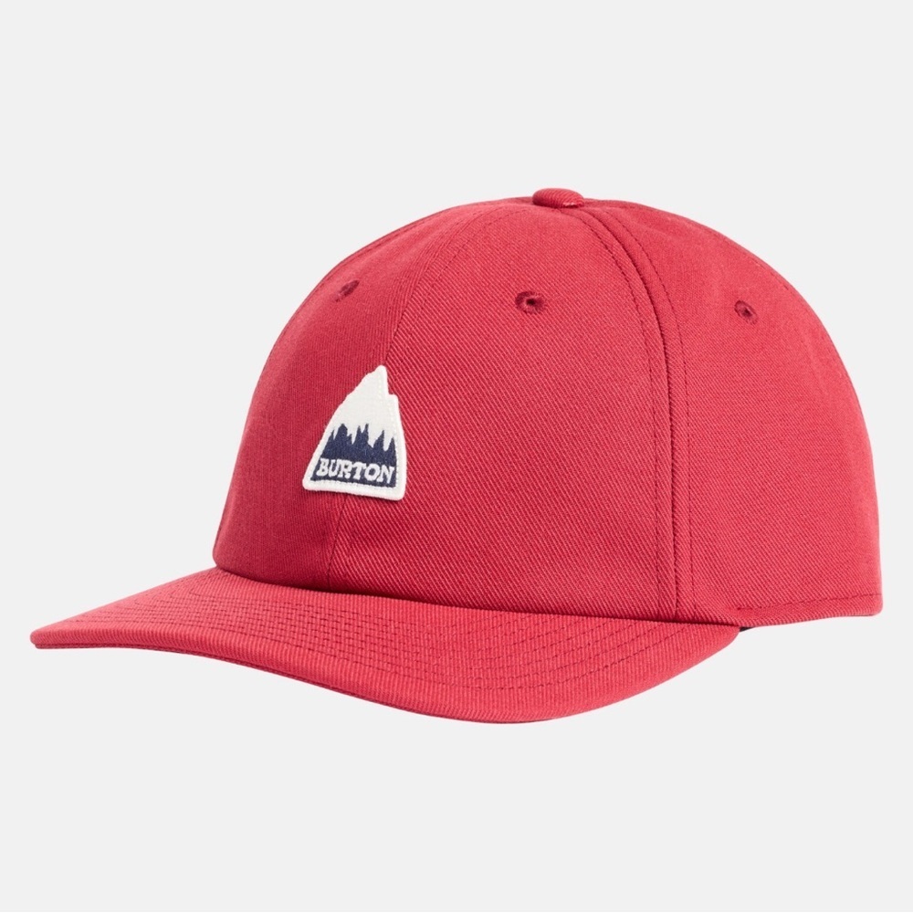 Burton Rad Dad Hat Red One Size Adjustable Leather Strap Back NWOT
